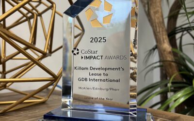 Killam Development Receives 2025 CoStar Impact Award for “Lease of the Year” in McAllen, Texas for its Deal with GDB International